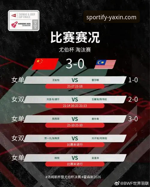 尤伯杯半决赛完胜vs苦战：中国女队3-0日本队背后的战术解析与亚新体育中文版观赛体验